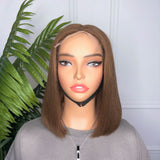 Coup Carré de couleur en cheveux vietnamiens double drawn bob wig