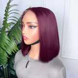 Coup Carré de couleur en cheveux vietnamiens double drawn bob wig