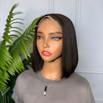 Coup Carré en cheveux vietnamiens double drawn bob wig