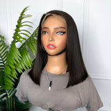 Coup Carré en cheveux vietnamiens double drawn bob wig